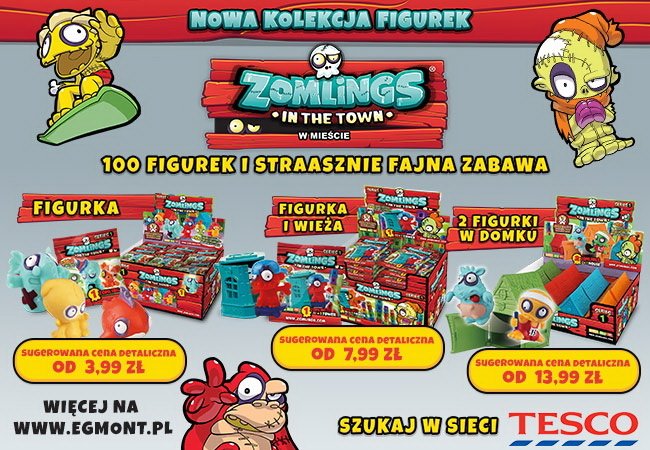 Nowa kolekcja zabawnych figurek  Zomlings in the Town